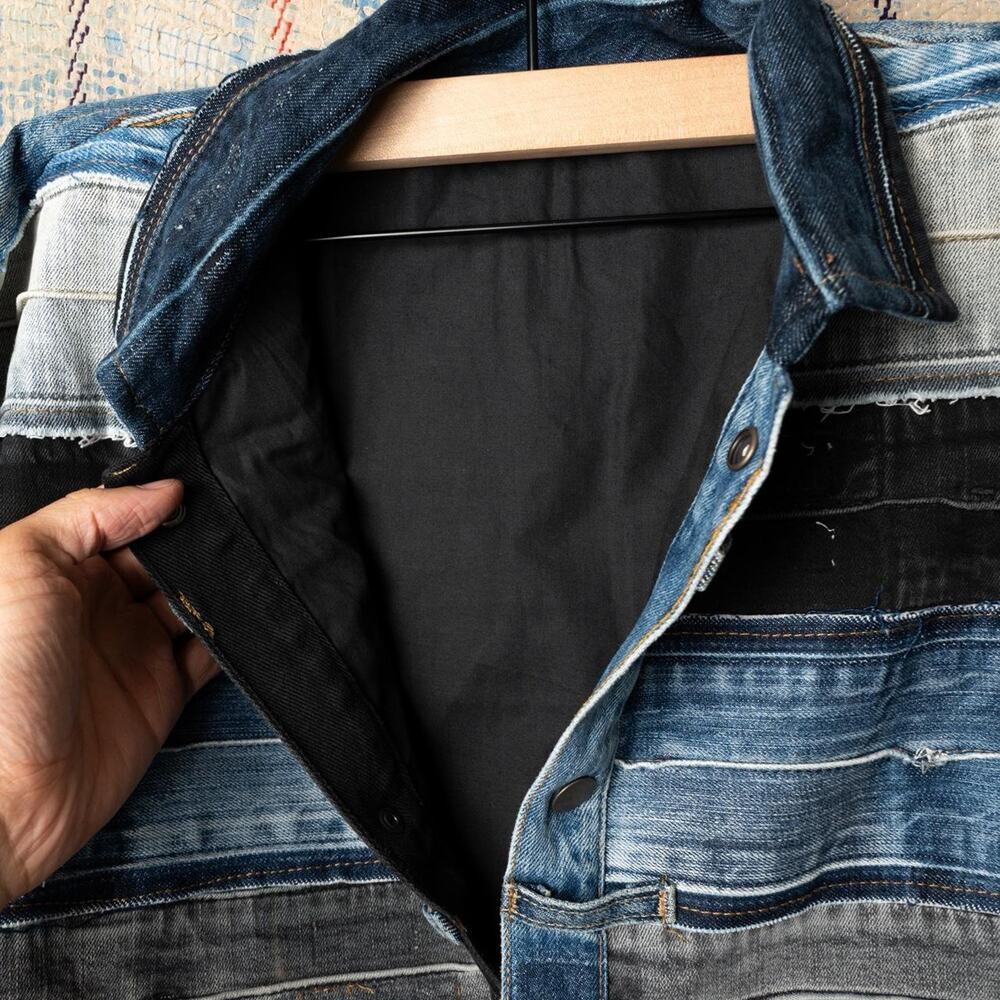 Custom Upcycled levis denim jacket , One of One Rework - Picture 7 of 8